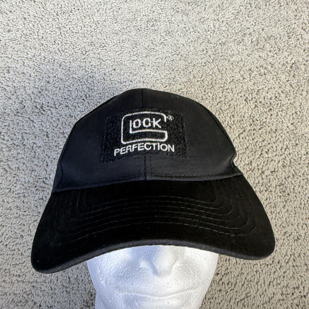GLOCK Hat Cap Strap Back Mens One Size Black Perfection Embroidered Logo